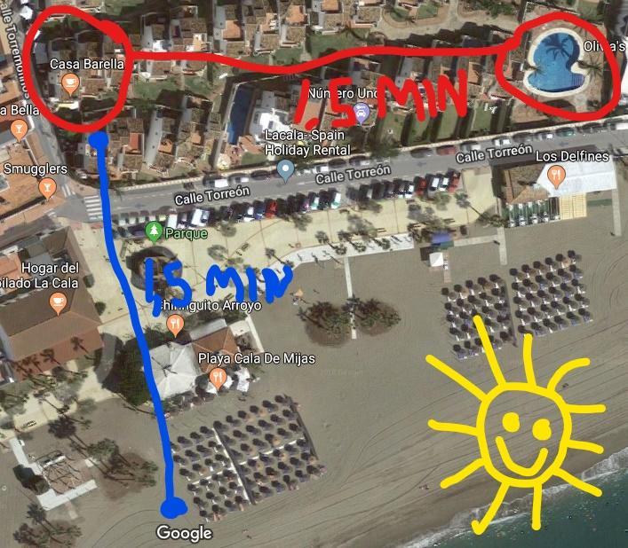 1½ Min. Walk From The Beach Mijas Buitenkant foto